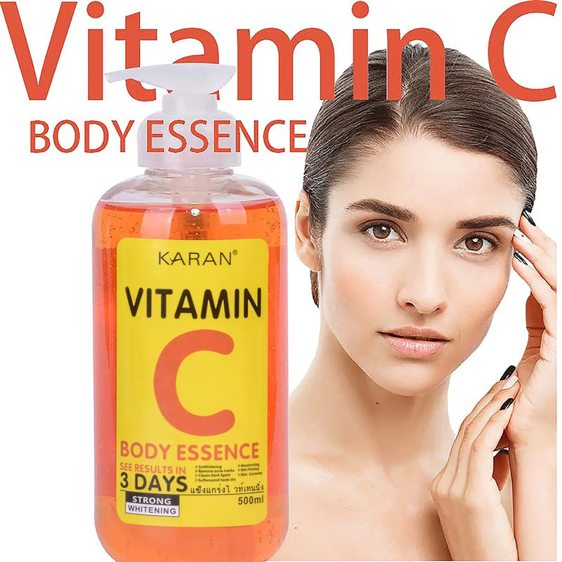 500ml Vitamin C&VE Face Serum VC Fruit Acid Brightening Repair Anti-aging Body Essence Alpha Hydroxy Acids (AHA) Essence-Health Wisdom™