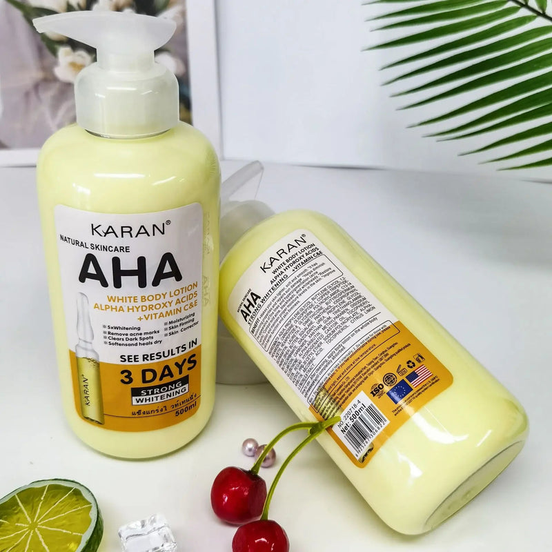 500ml Whitening Body Cream Hydroxy Acids Vitamin C&E Moisturizing Lightening Body Lotion Skin Care Remove Acne Marks-Health Wisdom™