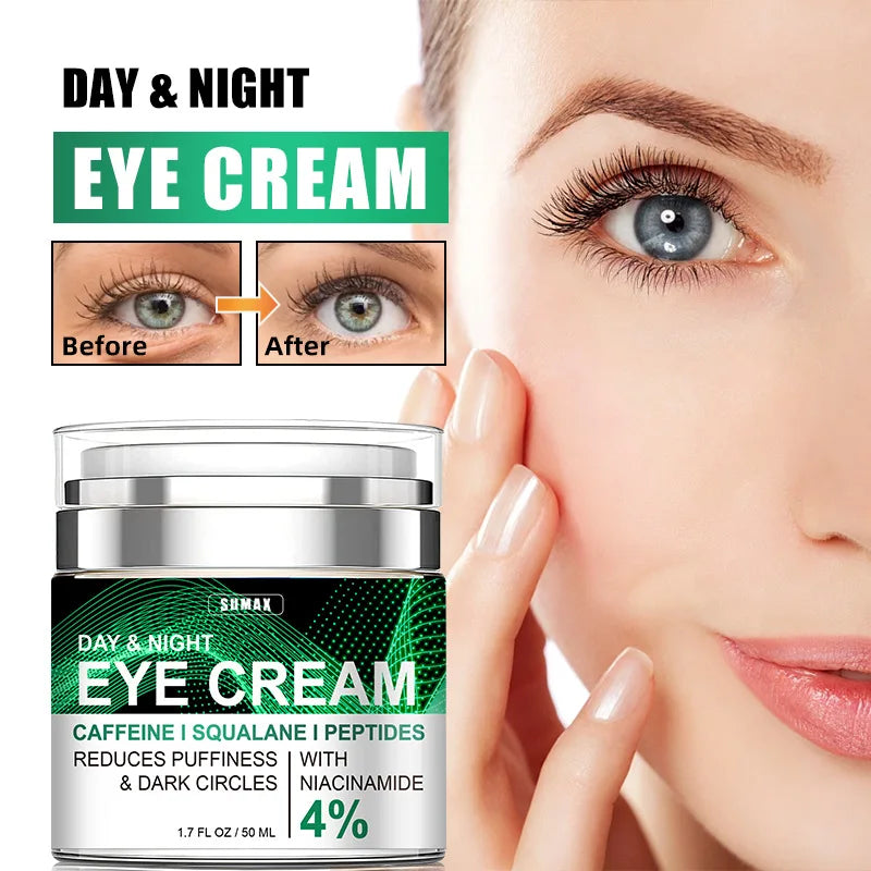 50ml Day and Night Eye Cream Anti Dark Circles Eye Bags Removal Moisturizing Anti-Wrinkle Eye Creams Eyes Skin Care Products-Health Wisdom™