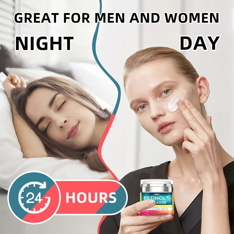 50ml Retinol Face Cream Moisturizing Anti Wrinkle Anti-Aging skincare Collagen Hyaluronic Acid Creams Facial Skin Care Products-Health Wisdom™