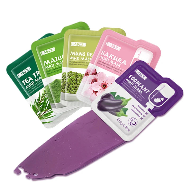 50pcs LAIKOU Mud Masks Sakura Facial Clay Masks Moisturizing Anti-aging Anti Acne Deep Cleansing skincare Face Mask for Beauty-Health Wisdom™