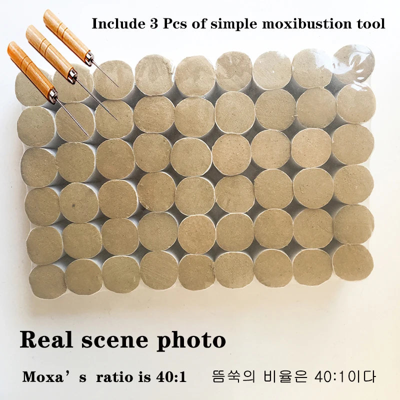 54Pcs Moxa Stick Moxibustion Roll Chinese Medicine Combustion Osmosis Therapy Warm Uterus Stomach Acupoint Meridian Massage-Health Wisdom™