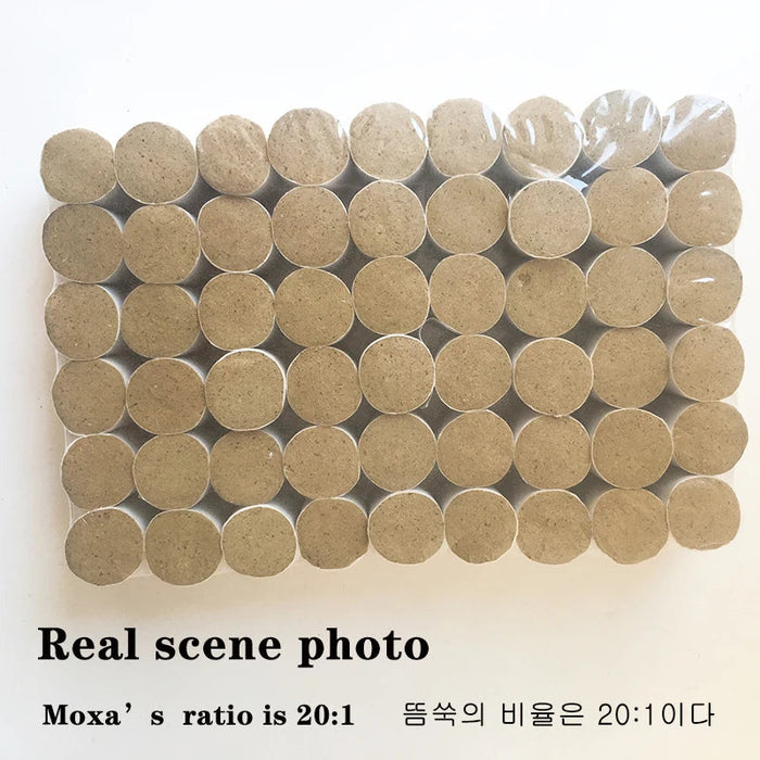 54Pcs/Set Moxibustion Roll Using Pure Nature Wormwood Chinese Herbal Moxa Care Meridian Warm Therapy Relieve Pain Health Care