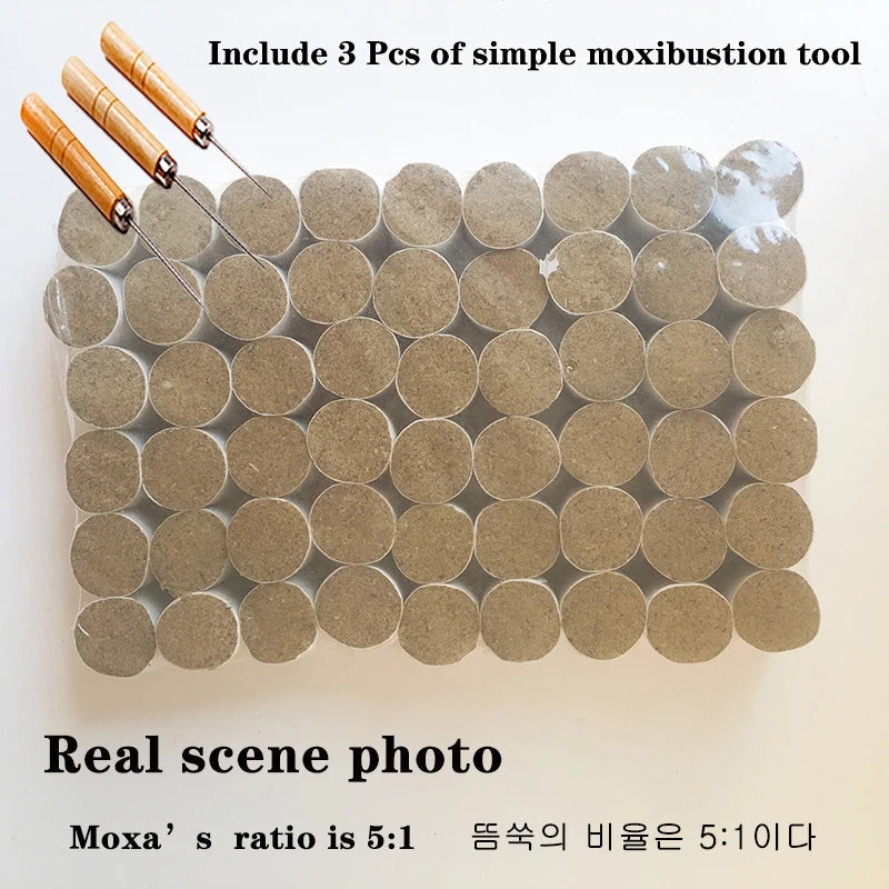 54Pcs/Set Moxibustion Roll Using Pure Nature Wormwood Chinese Medicine Moxa Care Meridian Warm Therapy Relieve Pain Health Care-Health Wisdom™