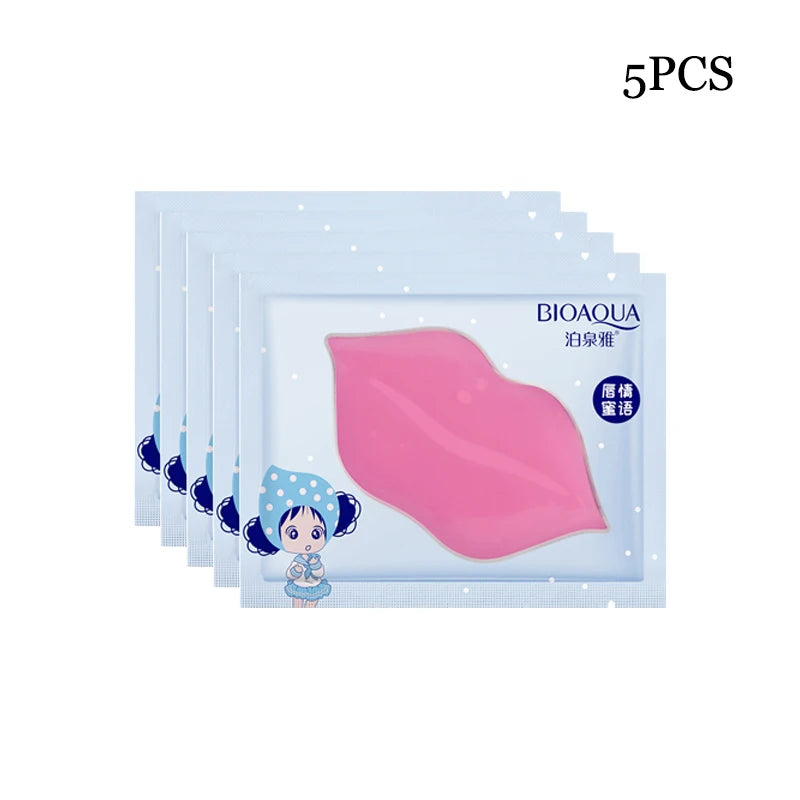 5PCS Lemon Vitamin Essence Moisturizing Lip Mask Anti Crack Fade Lip Lines Lip Patch Soften Dead Skin Anti Chipping Gel Lip Mask-Health Wisdom™