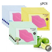 5PCS Lemon Vitamin Essence Moisturizing Lip Mask Anti Crack Fade Lip Lines Lip Patch Soften Dead Skin Anti Chipping Gel Lip Mask-Health Wisdom™