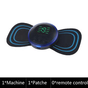 5Pcs EMS Mini Neck Massager Sticker Pulse Acupuncture Therapy Muscle Stimulate Leg Arms Cervical Back Body 8 Modes LCD Display-Health Wisdom™