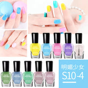 5ml*10 Bottles Set Nail Polish Quick-drying Peelable and Tearable Water-based Beginner Nail Polish No Need LED Lamp Long Lasting-Health Wisdom™