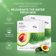 5pcs Avocado Moisturizing Face Mask Whitening Facial Masks Fresh Fruit Nourishing Anti Acne Beauty Face Skin Care Products-Health Wisdom™
