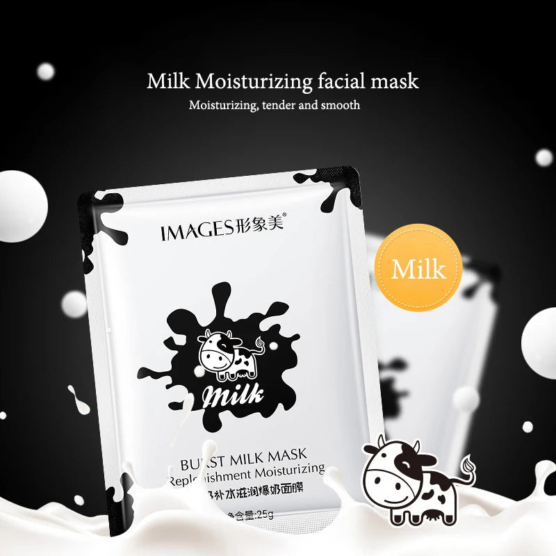 5pcs Beauty Milk Facial masks Moisturizing Skin Rejuvenating Anti-aging Whitening Face Mask Facial Sheet Mask Skin Care Products-Health Wisdom™