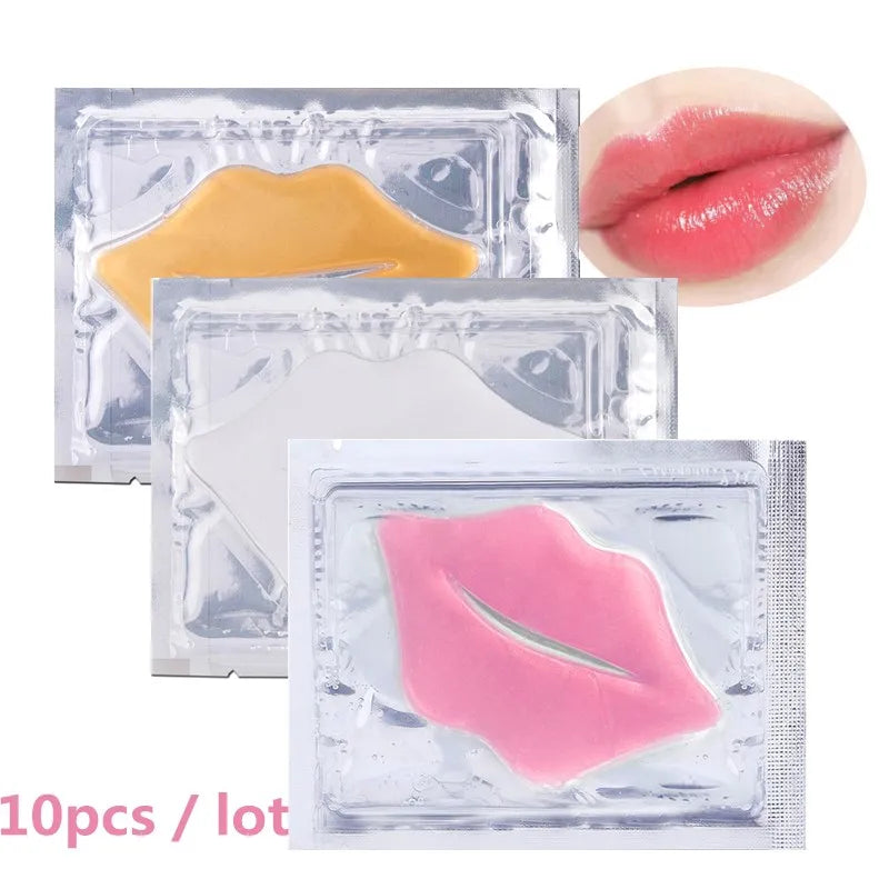 5pcs Crystal Collagen Lip Mask Lips Plumper Pink Lip Patches Moisture Essence Anti-wrinkle Korean Cosmetics Skin Care for Beauty-Health Wisdom™