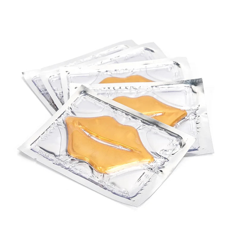 5pcs Crystal Collagen Lip Mask Lips Plumper Pink Lip Patches Moisture Essence Anti-wrinkle Korean Cosmetics Skin Care for Beauty-Health Wisdom™