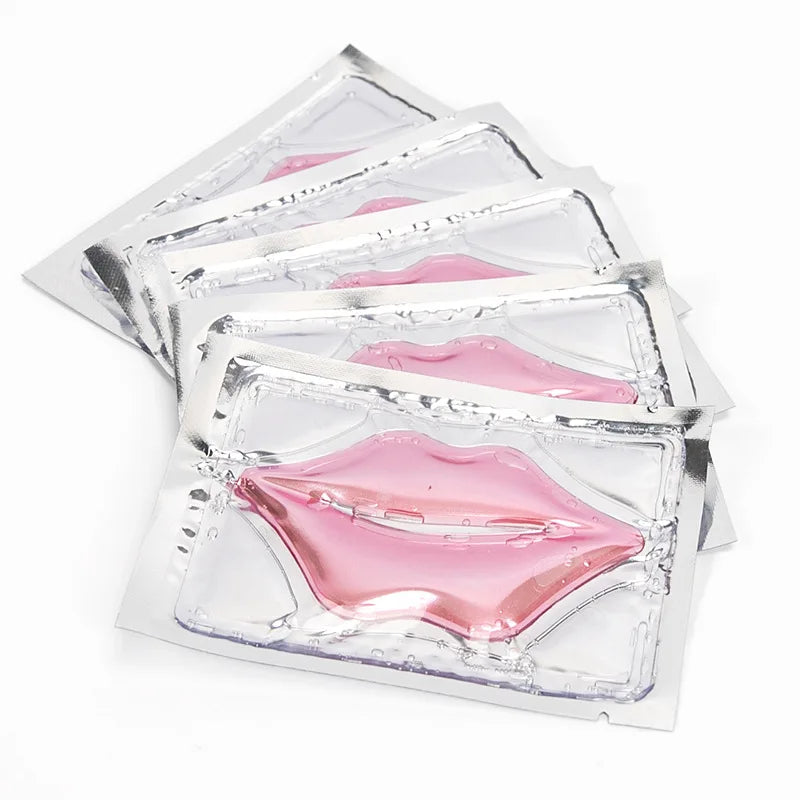 5pcs Crystal Collagen Lip Mask Lips Plumper Pink Lip Patches Moisture Essence Anti-wrinkle Korean Cosmetics Skin Care for Beauty-Health Wisdom™