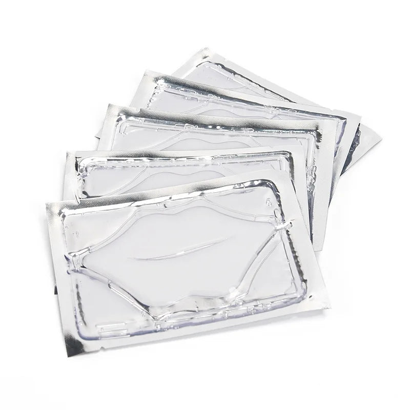 5pcs Crystal Collagen Lip Mask Lips Plumper Pink Lip Patches Moisture Essence Anti-wrinkle Korean Cosmetics Skin Care for Beauty-Health Wisdom™