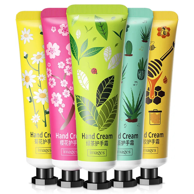 5pcs Fragrant Fruits Hand Cream Moisturizing Hands Creams Sets Anti-chapping Nourishing Repairing Handcream Hand Skin Care-Health Wisdom™