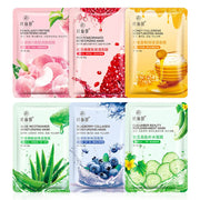 5pcs Fresh Fruits Facial Masks Beauty Skin Care Face Sheet Mask Moisturizing Anti-aging Anti Acne Hydrating Face Mask for Beauty-Health Wisdom™