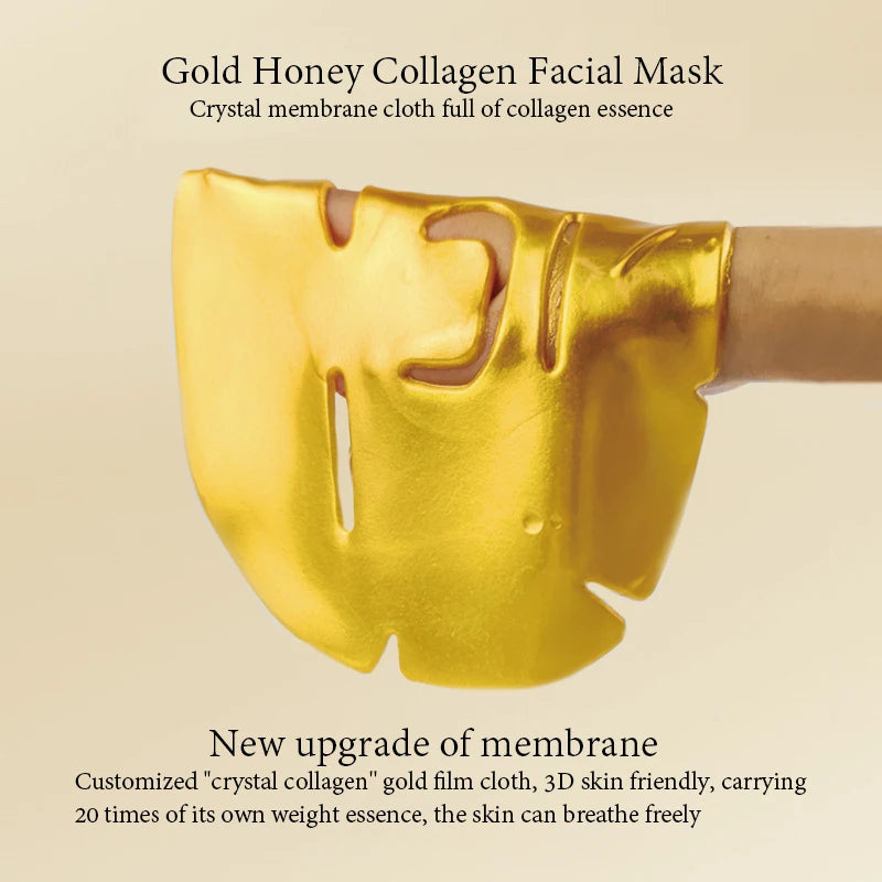 5pcs Honey Gold Collagen Facial Masks skincare Anti Wrinkle Moisturizing Anti-aging Face Mask Beauty Facial Skin Care Products-Health Wisdom™