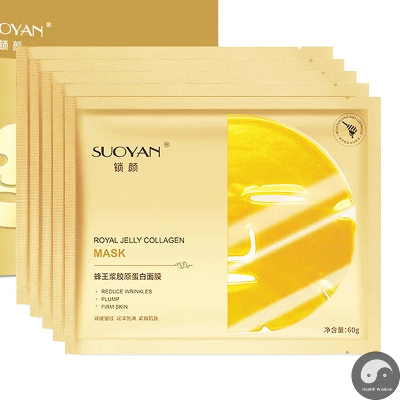 5pcs Honey Gold Collagen Facial Masks skincare Anti Wrinkle Moisturizing Anti-aging Face Mask Beauty Facial Skin Care Products-Health Wisdom™
