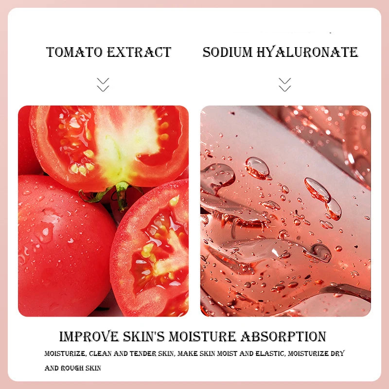 5pcs IMAGES Tomato Hyaluronic Acid Face Masks Sheet Mask Facial Moisturizing Refreshing Anti-aging Skin Care Korean Facial Masks-Health Wisdom™