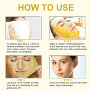 5pcs LAIKOU 24K Gold Snail Collagen Facial Peeling Mask Face skincare Remove Blackhead Anti-aging Facial Peel Off Mask Skin Care-Health Wisdom™