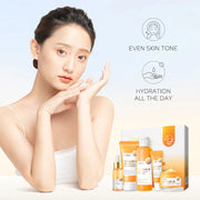 5pcs LAIKOU Vitamin C Skin Care Sets Face Cream Facial Cleanser Essence Toner Eye Cream Moisturizing Anti-wrinkle Face Care-Health Wisdom™