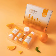 5pcs LAIKOU Vitamin C Skin Care Sets Face Cream Facial Cleanser Essence Toner Eye Cream Moisturizing Anti-wrinkle Face Care-Health Wisdom™
