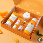 5pcs LAIKOU Vitamin C Skin Care Sets Face Cream Facial Cleanser Essence Toner Eye Cream Moisturizing Anti-wrinkle Face Care-Health Wisdom™