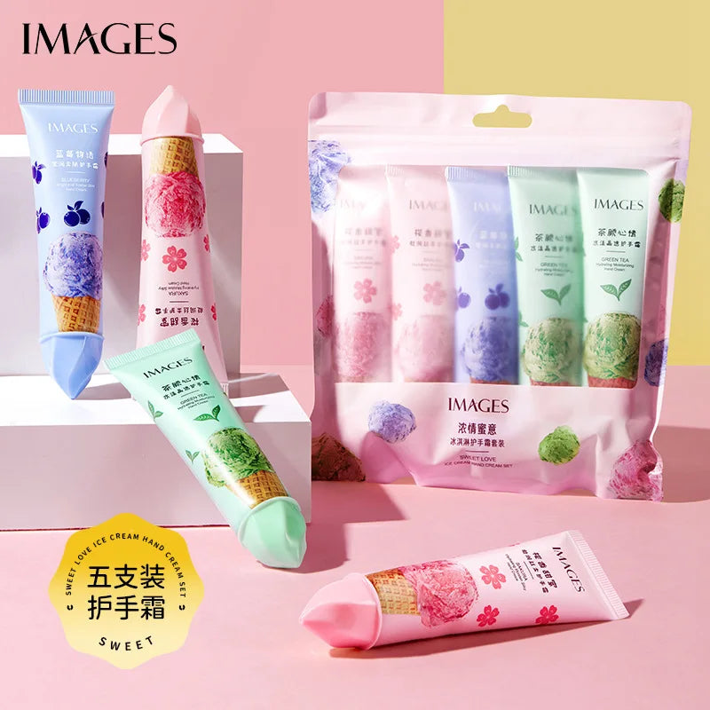 5pcs Plant Fruit Fragrance Hand Cream Sets Moisturizing Handcream Set Hand Care Nourishing Anti Chap Skin Care for Hands-Health Wisdom™