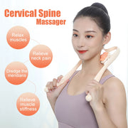 6-Rollers Manual Neck Massage Tool Cervical Spine Shoulder Dual Trigger Point Wheel 360° Rotation Waist Leg Pain Pressure Relief-Health Wisdom™