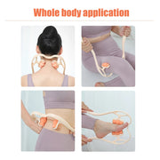 6-Rollers Manual Neck Massage Tool Cervical Spine Shoulder Dual Trigger Point Wheel 360° Rotation Waist Leg Pain Pressure Relief-Health Wisdom™