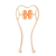 6-Rollers Manual Neck Massage Tool Cervical Spine Shoulder Dual Trigger Point Wheel 360° Rotation Waist Leg Pain Pressure Relief-Health Wisdom™