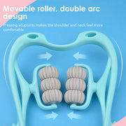 6-wheel Cervical Spine Massager Neck Shoulder Back Shiatsu Body Relaxation Manual Roller Physiotherapy Pain Relief Health Care-Health Wisdom™