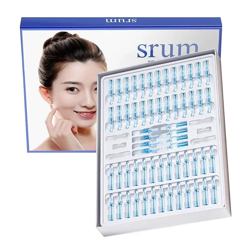 60 Pieces Niacinamide Moisturizing Essence Anti Wrinkle Pore Minimizer Skincare Acne Treatment Anti-Aging Oil-control Face Serum-Health Wisdom™