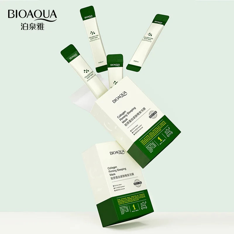 60pcs BIOAQUA Centella Sleeping Facial Masks Collagen Firming Mask Anti wrinkle Moisturizing Face Mask Facial Skin Care Products-Health Wisdom™