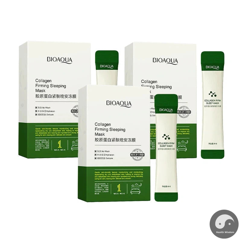 60pcs BIOAQUA Centella Sleeping Facial Masks Collagen Firming Mask Anti wrinkle Moisturizing Face Mask Facial Skin Care Products-Health Wisdom™