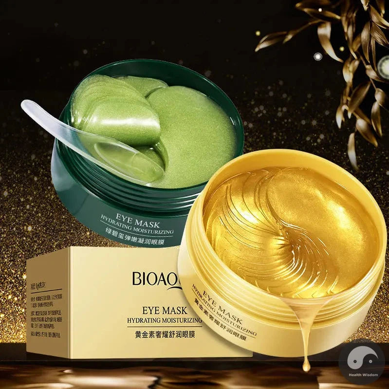 60pcs BIOAQUA Seaweed Gold Collagen Eye Mask Anti Dark Circles Eye Bags Anti-Wrinkle Moisturizing Eye Patches Eyes Skin Care-Health Wisdom™