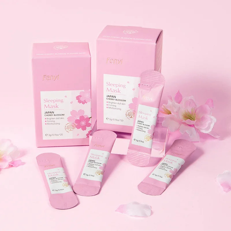 60pcs LAIKOU Centella Sakura Sleeping Facial Masks Moisturizing Hydrating and Nourishing skincare Face Mask for Beauty Skin Care-Health Wisdom™