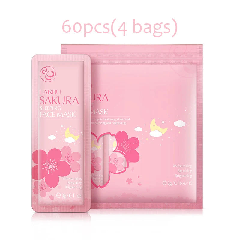 60pcs LAIKOU Sleeping Masks Face skincare Moisturizing Anti-aging Facial Masks No Wash Facial Sleep Mask Skin Care for Beauty-Health Wisdom™