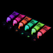 6/24pcs Body Art Paint Neon Fluorescent Party Festival Halloween Cosplay Makeup Party Tools Kids Face Paint UV Glow Painting-Health Wisdom™