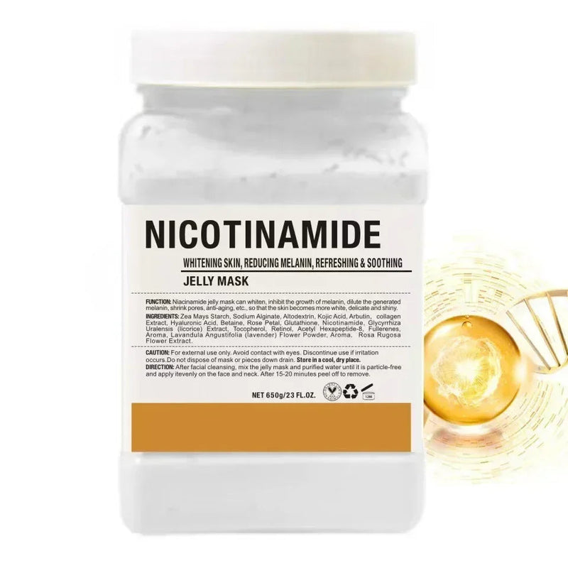 650g Arbutin Rose Jelly Mask Powder DIY Hydrojelly Masks Peel Off Vitamin C Hyaluronic Acid Facial Skin Care 24K Gold Mud Mask-Health Wisdom™