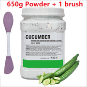 650g Chamomile Hyaluronic Acid Facial Mask Powder with Silicone Brush Anti Aging Brightening Rose Jelly Facial Mask with Brush-Health Wisdom™