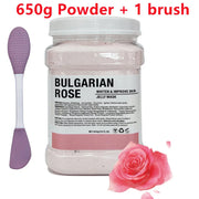 650g Chamomile Hyaluronic Acid Facial Mask Powder with Silicone Brush Anti Aging Brightening Rose Jelly Facial Mask with Brush-Health Wisdom™