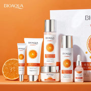 6pcs BIOAQUA Vitamin C Skin Care Sets Moisturizing Hydrating Anti-aging Eye Face Cream Serum Facial Cleanser Skin Care Set-Health Wisdom™
