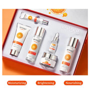 6pcs BIOAQUA Vitamin C Skin Care Sets Moisturizing Hydrating Anti-aging Eye Face Cream Serum Facial Cleanser Skin Care Set-Health Wisdom™