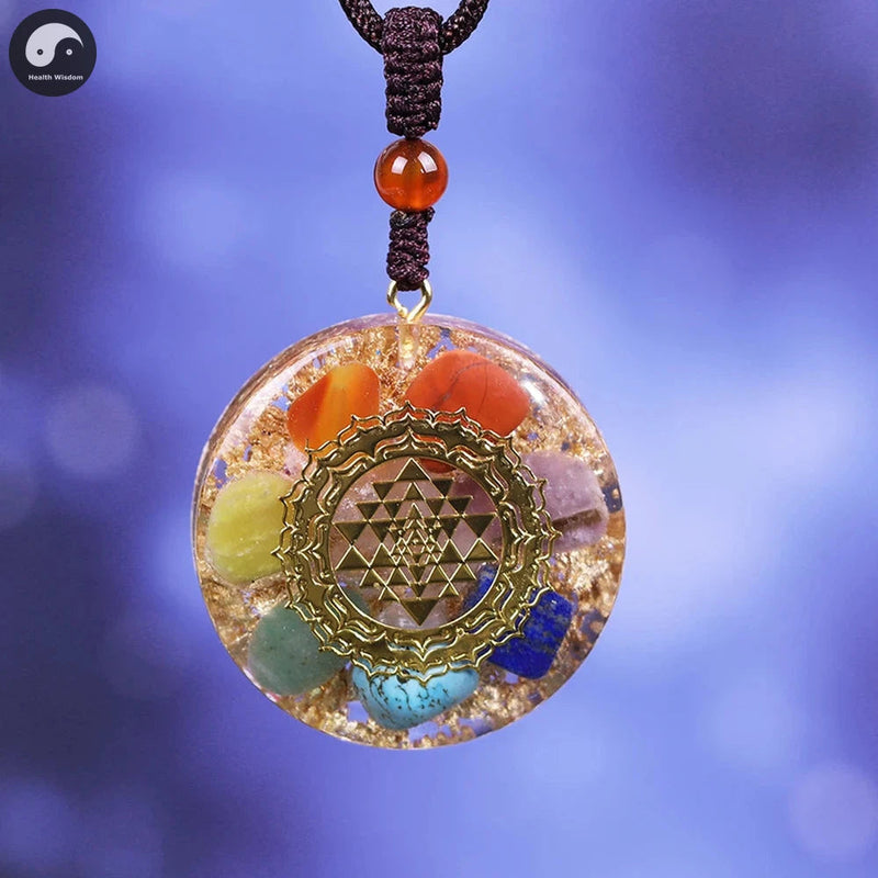 7 Chakra Energy Necklace Orgonite Pendant Reiki Healing Necklace Yoga Orgone Jewelry For Women Men Jewelry-Health Wisdom™