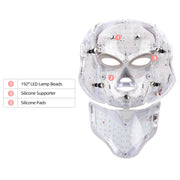 7 Color LED Facial Mask w/ Neck Face Care Treatment Beauty Anti Acne Korean Photon Therapy Face Whiten Skin Rejuvenation Machine-Health Wisdom™