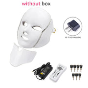 7 Color Led Facial Light Face Mask With Neck Skin Rejuvenation Tighten Anti Acne Wrinkle Beauty Treatment Korean Photon Spa Home-Health Wisdom™