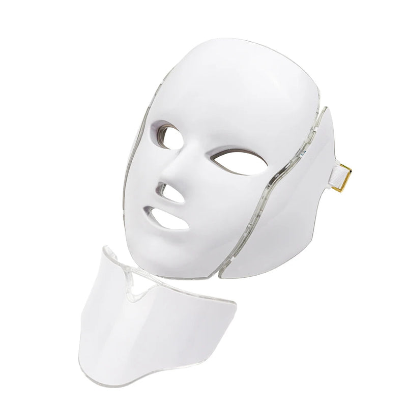 7 Color Led Facial Light Face Mask With Neck Skin Rejuvenation Tighten Anti Acne Wrinkle Beauty Treatment Korean Photon Spa Home-Health Wisdom™