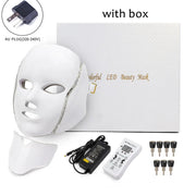 7 Color Led Facial Light Face Mask With Neck Skin Rejuvenation Tighten Anti Acne Wrinkle Beauty Treatment Korean Photon Spa Home-Health Wisdom™