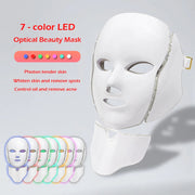 7 Color Led Facial Light Face Mask With Neck Skin Rejuvenation Tighten Anti Acne Wrinkle Beauty Treatment Korean Photon Spa Home-Health Wisdom™